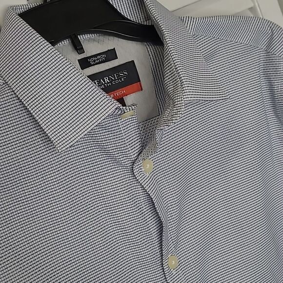 AWEARNESS Kenneth Cole Awear-Tech 15  32/33 mens slimfit shirt - Picture 2 of 8